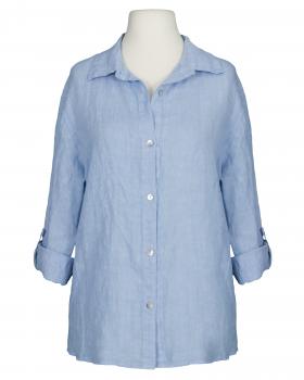 Leinenbluse in  hellblau von Puro Lino (Bild 1)