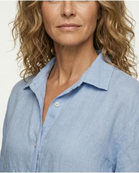 Leinenbluse in  hellblau von Puro Lino (Bild 4)