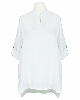 Leinenbluse in  wei� von Puro Lino (Bild 1)