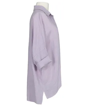 Leinenbluse Oversize in  lila von Made in Italy (Bild 2)