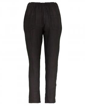 Leinenhose im Jogging-Stil in  schwarz von Puro Lino (Bild 2)