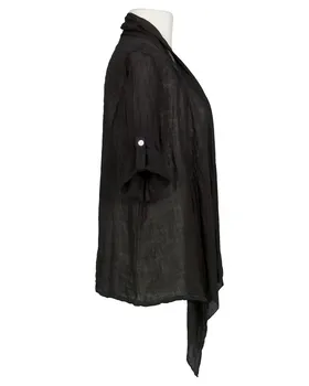 Leinenjacke in  schwarz von Made in Italy (Bild 2)