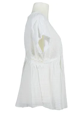 Leinenjacke Lochstickerei in  wei� von Glamour (Bild 2)