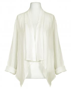 Leinenjacke mit Schalkragen in  milchweiss von Made in Italy (Bild 1)