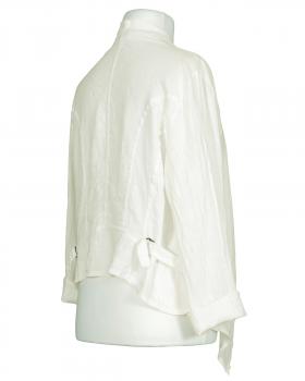 Leinenjacke mit Schalkragen in  milchweiss von Made in Italy (Bild 2)