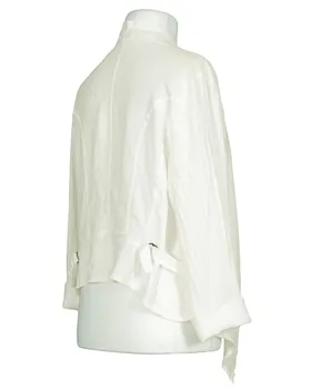 Leinenjacke mit Schalkragen in  milchwei� von Made in Italy (Bild 2)