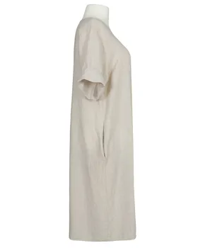 Leinenkleid in  beige von Puro Lino (Bild 2)