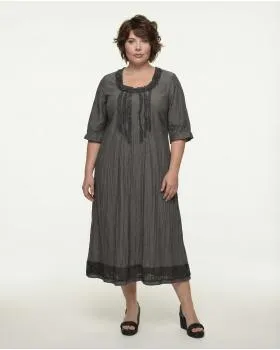 Leinenkleid in  grau von Manga (Bild 2)