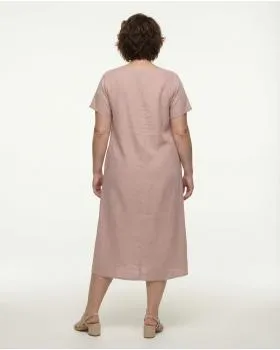 Leinenkleid in  rosa von Puro Lino (Bild 4)