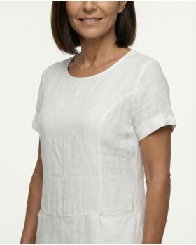 Leinenkleid in  weiss von Spaziodonna (Bild 4)