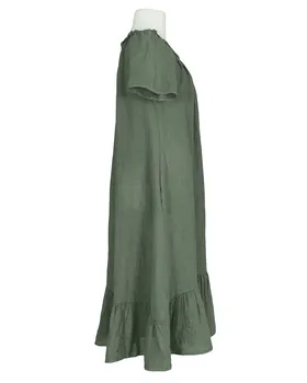 Leinenkleid A-Linie in  oliv von Made in Italy (Bild 2)
