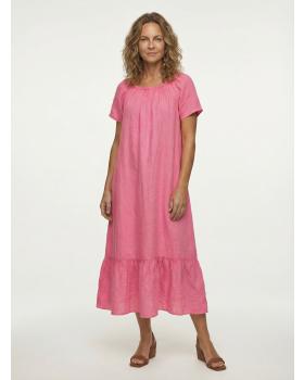 Leinenkleid A-Linie in  pink von Made in Italy (Bild 3)