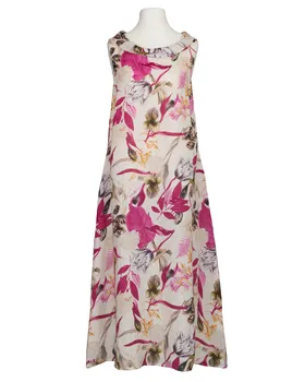 Leinenkleid A-Linie in  pink von Puro Lino (Bild 1)