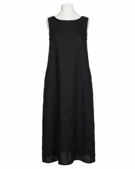 Leinenkleid A-Linie in  schwarz von Puro Lino (Bild 1)