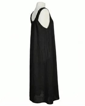 Leinenkleid A-Linie in  schwarz von Puro Lino (Bild 2)