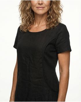 Leinenkleid A-Linie in  schwarz von RESTART (Bild 2)