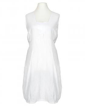 Leinenkleid Ballonschnitt in  weiss von Made in Italy (Bild 1)