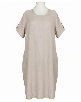 Leinenkleid Basic in  beige von Puro Lino (Bild 1)