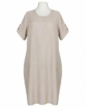 Leinenkleid Basic in  beige von Puro Lino (Bild 1)