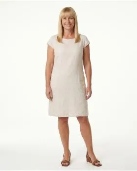 Leinenkleid Basic in  beige von Puro Lino (Bild 3)