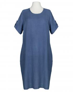 Leinenkleid Basic in  blau von Puro Lino (Bild 1)