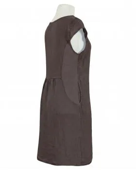 Leinenkleid Basic in  braun von Puro Lino (Bild 2)