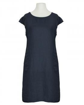 Leinenkleid Basic in  dunkelblau von Puro Lino (Bild 1)