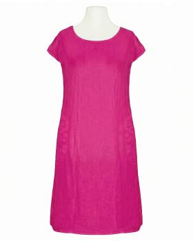 Leinenkleid Basic in  fuchsia von Puro Lino (Bild 1)