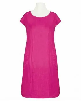 Leinenkleid Basic in  fuchsia von Puro Lino (Bild 1)