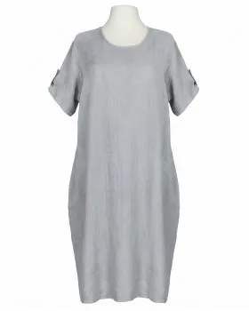 Leinenkleid Basic in  grau von Puro Lino (Bild 1)