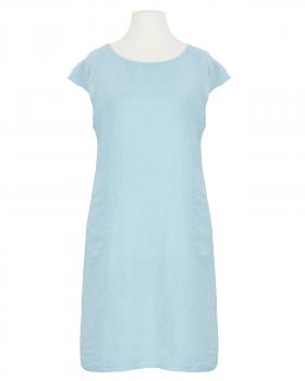 Leinenkleid Basic in  hellblau von Puro Lino (Bild 1)