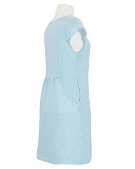 Leinenkleid Basic in  hellblau von Puro Lino (Bild 2)