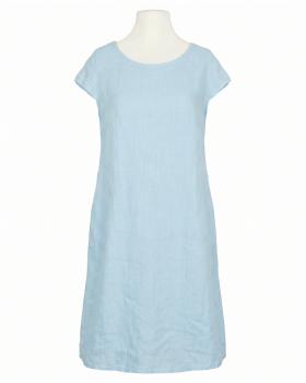 Leinenkleid Basic in  hellblau von Puro Lino (Bild 1)