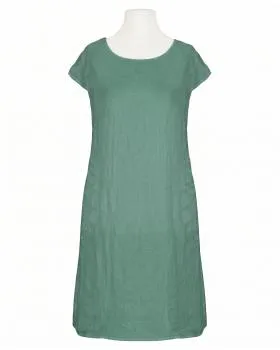 Leinenkleid Basic in  jade von Puro Lino (Bild 1)
