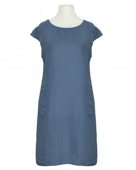 Leinenkleid Basic in  jeansblau von Puro Lino (Bild 1)
