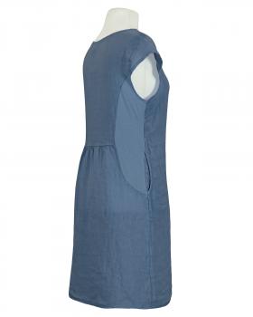 Leinenkleid Basic in  jeansblau von Puro Lino (Bild 2)