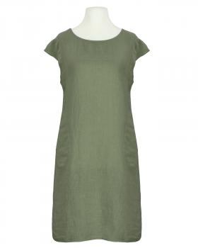 Leinenkleid Basic in  khaki von Puro Lino (Bild 1)