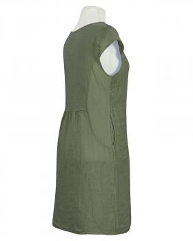 Leinenkleid Basic in  khaki von Puro Lino (Bild 2)