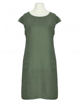 Leinenkleid Basic in  khaki von Puro Lino (Bild 1)