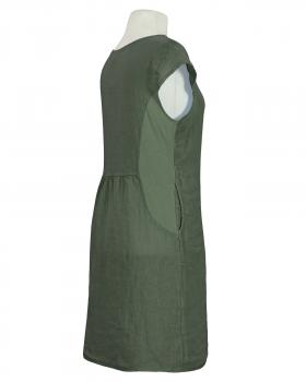 Leinenkleid Basic in  khaki von Puro Lino (Bild 2)