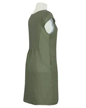 Leinenkleid Basic in  khaki von Puro Lino (Bild 2)
