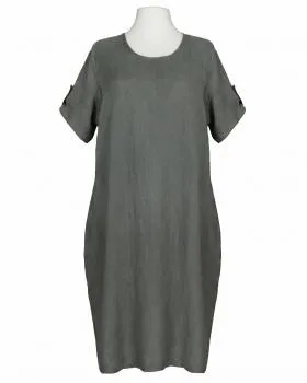 Leinenkleid Basic in  khaki von Puro Lino (Bild 1)