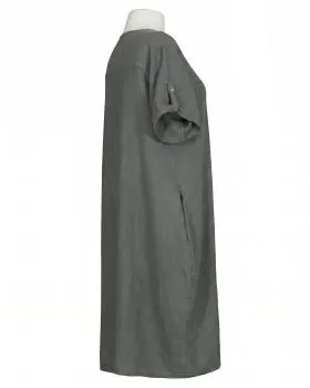 Leinenkleid Basic in  khaki von Puro Lino (Bild 2)