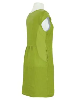 Leinenkleid Basic in  kiwi von Puro Lino (Bild 2)
