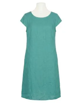 Leinenkleid Basic in  petrol von Puro Lino (Bild 1)