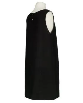 Leinenkleid Basic in  schwarz von Puro Lino (Bild 2)