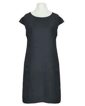 Leinenkleid Basic in  schwarz von Puro Lino (Bild 1)