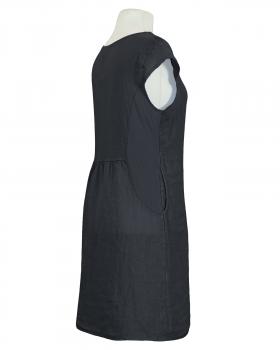 Leinenkleid Basic in  schwarz von Puro Lino (Bild 2)