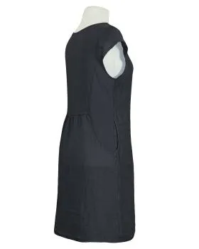 Leinenkleid Basic in  schwarz von Puro Lino (Bild 2)