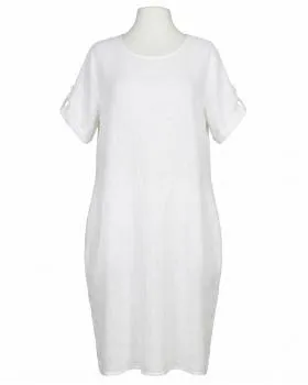 Leinenkleid Basic in  wei� von Puro Lino (Bild 1)